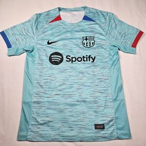 Nike FC Barcelona 2023/24 Third Jersey Light Aqua Men’s Small VALENTINA 20